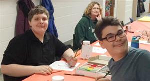 Smiling students at Valley Center 